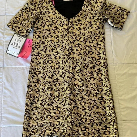 Betsey Johnson sequin leopard mini dress - Picture 5 of 7